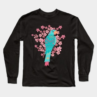 Cute and colorful Boho Parrot Long Sleeve T-Shirt